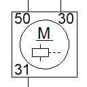 Startermotor mit Einrückrelais