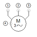 Drehstrom-Asynchronmotor mit Käfigläufer