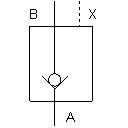 Rückschlagventil, sperrbar