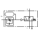 Verzögerungsventil, in Ruhestellung geöffnet