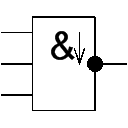 NAND with edge triggering