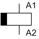 Relay with switch-off delay
