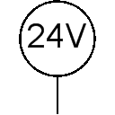 Electrical connection 24V