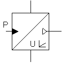 Hydraulic analog pressure sensor (electrical part)