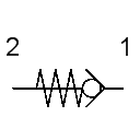 Spring loaded check valve